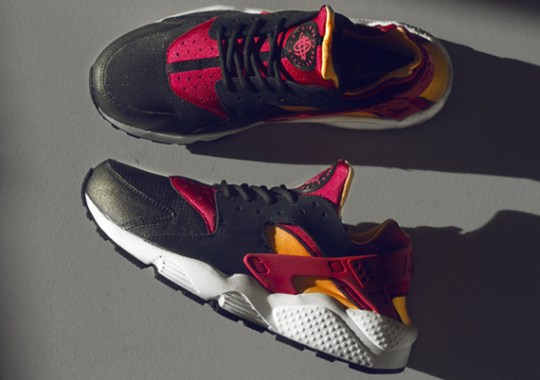 Nike Air Huarache LE – Black – Laser Orange – Fuchsia