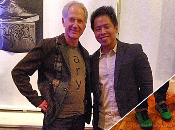 Tinker Hatfield in Air Jordan 5 “Oregon Ducks”