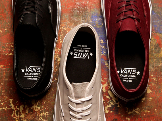 Vans California Authentic Decon "Distressed Leather Pack"