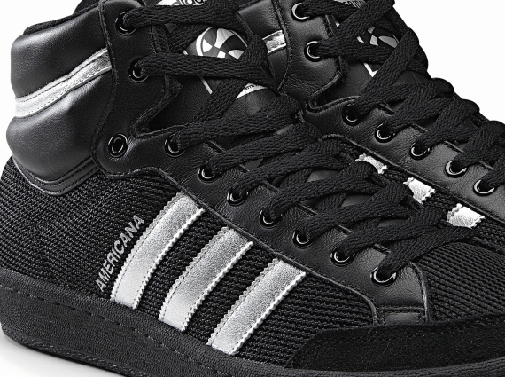 adidas Originals Americana Hi 88 - Black - Metallic Silver