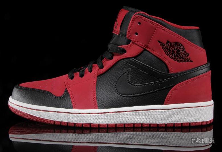 Air Jordan 1 Mid – Gym Red – Black | Available