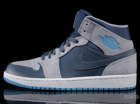 Air Jordan 1 Mid - New Slate - Powder Blue - Wolf Grey