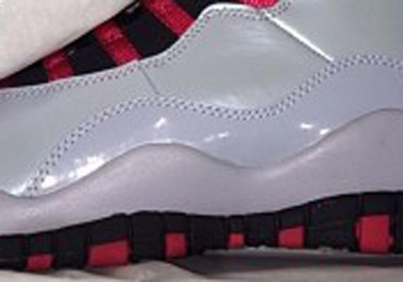 Air Jordan 10 GS – White Patent Leather – Black – Red