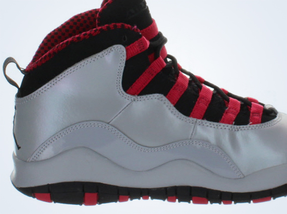 Air Jordan 10 GS - Wolf Grey - Black - Legion Red | Release Date