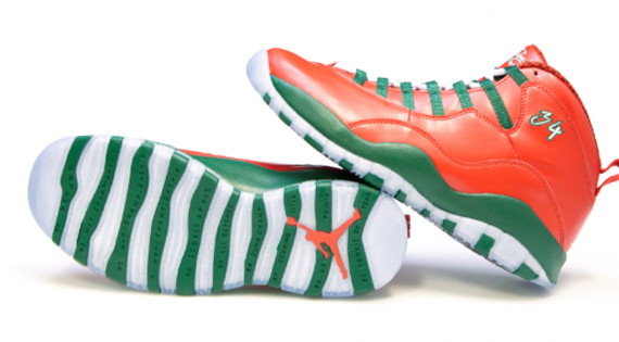 Air Jordan 10 Ray Allen Christmas 