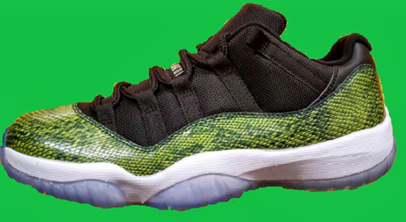 Air Jordan 11 Low Green Snakeskin Summer 2014