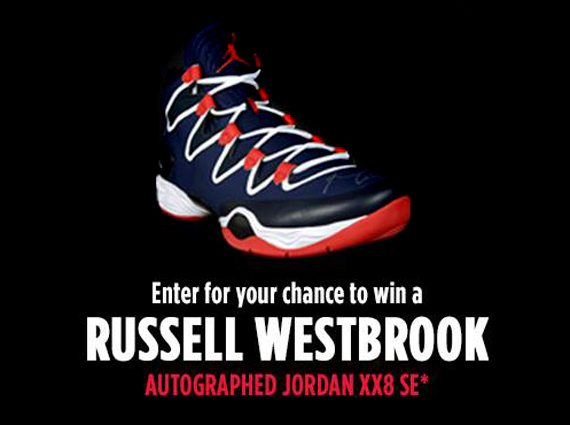 Air Jordan XX8 SE Autographed by Russell Westbrook – Foot Locker “23 Days of Flight” Giveaway