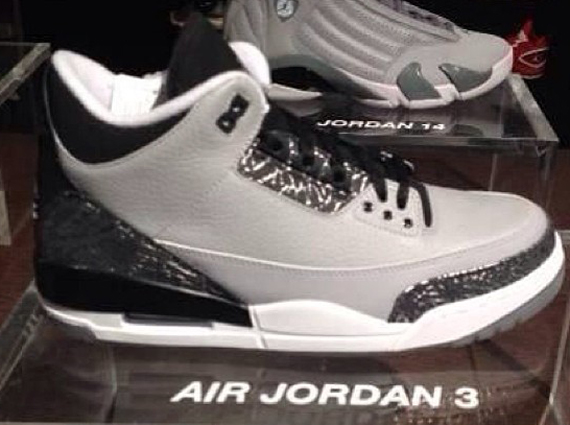 Air Jordan 3 Retro Wolf Grey Metallic Silver Black White