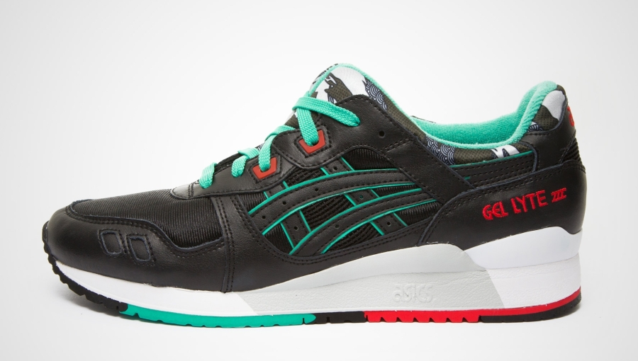 Asics Gel Lyte Iii Print Black Black Leather 02