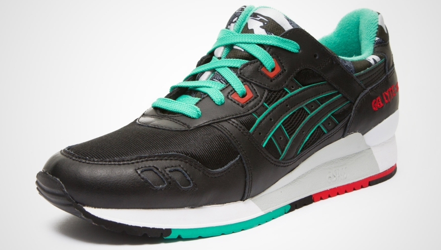 Asics Gel Lyte Iii Print Black Black Leather 03