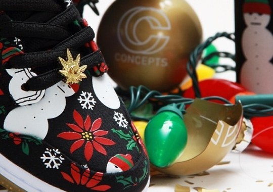 CNCPTS x Nike SB Dunk High “Ugly Christmas Sweater” Black – Release Info