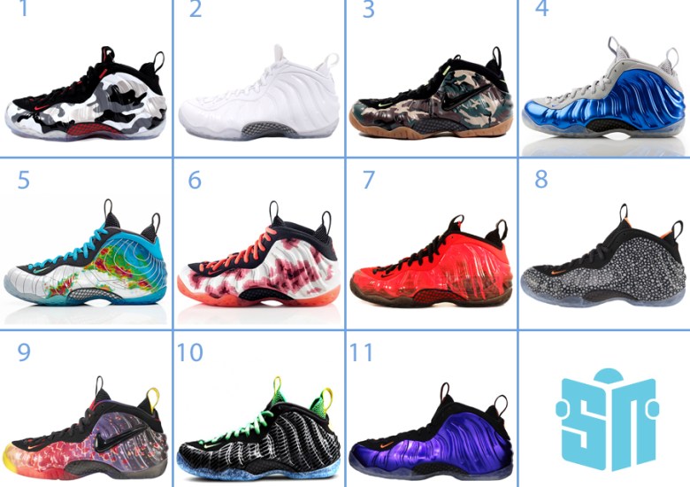 Vote For Your Favorite (and Least Favorite) Nike Foamposite of 2013