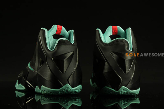 Lebron 11 Gs Black Mint Red 9