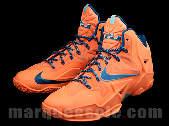 Lebron 11 Orange Blue 3