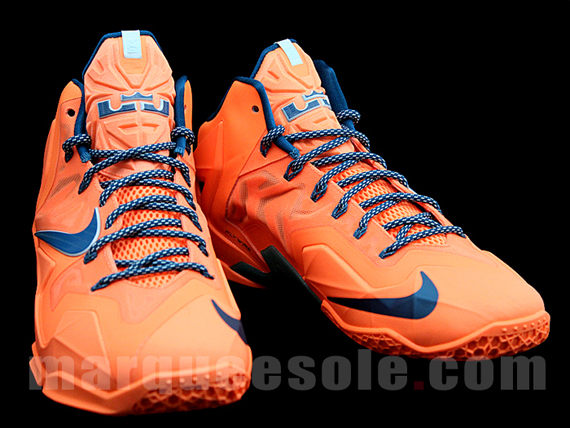 Lebron 11 Orange Blue 6