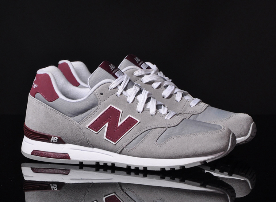 New Balance 565 Grey Maroon 1