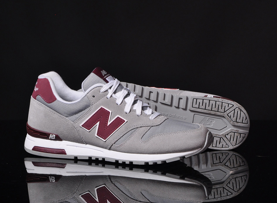 New Balance 565 Grey Maroon 8