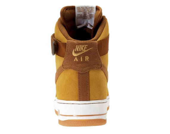 Nike Air Force 1 High Shale Light British Tan Gum Medium Brown 3