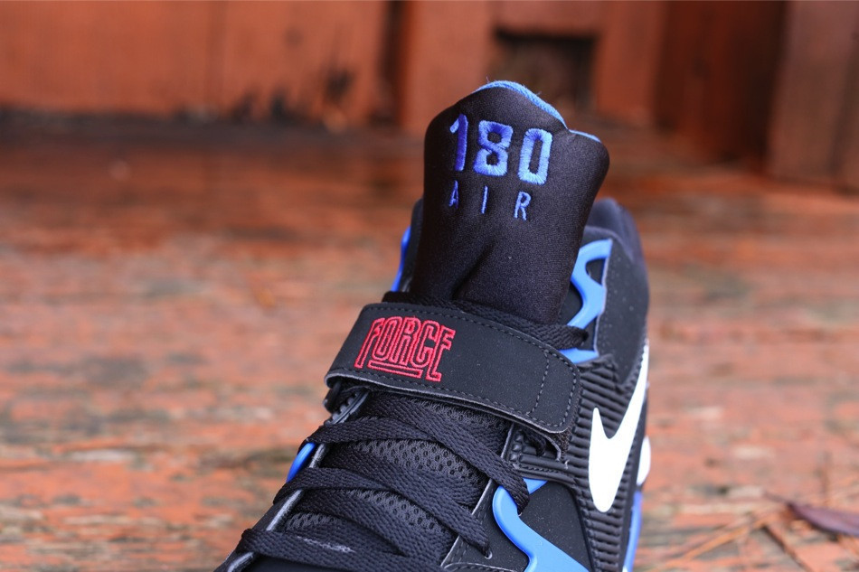 Nike Air Force 180 Black White Sport Royal Red 01