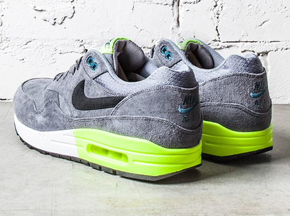 Nike Air Max 1 Premium - Grey - Volt - Green