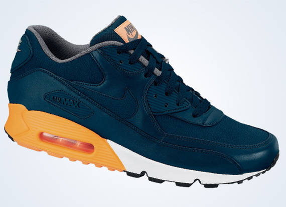 Nike Air Max 90 PRM - Dark Obsidian - Grey - Orange