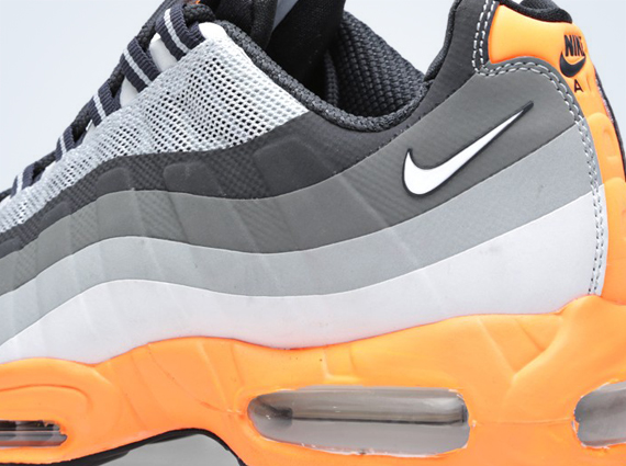 Nike Air Max 95 No-Sew - Light Base Grey - Orange