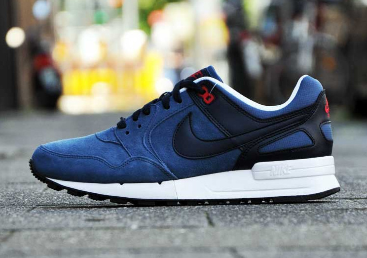 Nike Air Pegasus '89 - New Slate - Dark Obsidian - University Red