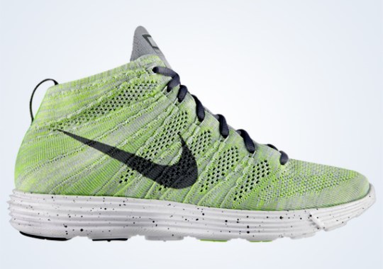 Nike Lunar Flyknit Chukka – Wolf Grey – Cool Grey – Electric Green