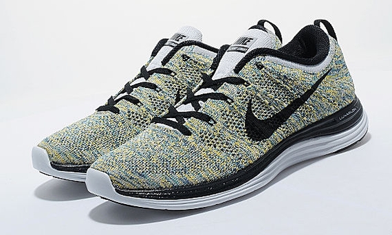 Nike Flyknit Lunar 1 Green Blue Black 01