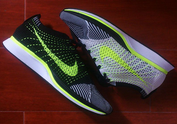 Nike Flyknit Racer White Volt Black 1