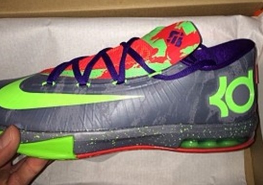 Nike KD 6 – Grey – Green – Purple