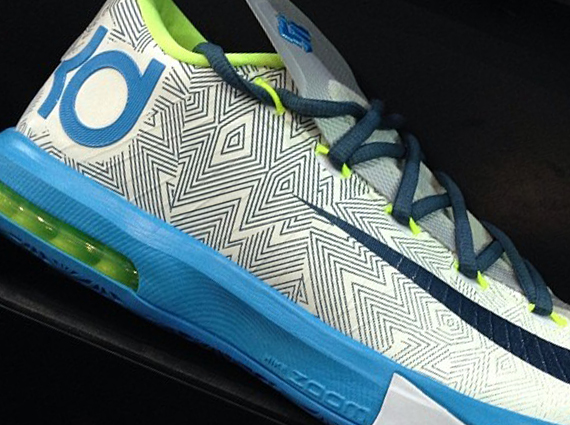 Nike Kd 6 White Volt Blue