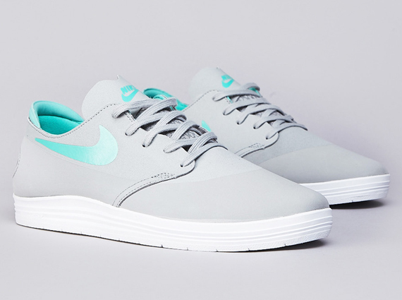 Nike Sb Lunar One Shot Base Grey Crystal Mint 2