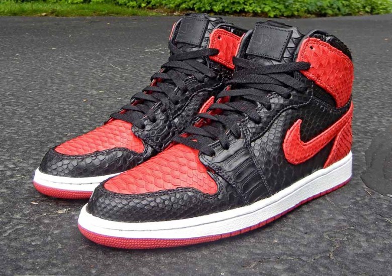 Air Jordan 1 “Bred Python” by JBF Customs