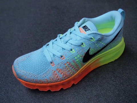 Nike Wmns Flyknit Air Max Glacier Ice Atomic Orange 01