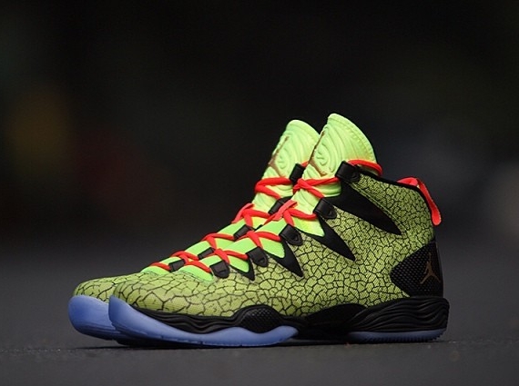 Air Jordan 28 Se Green Cracked Pavement 011