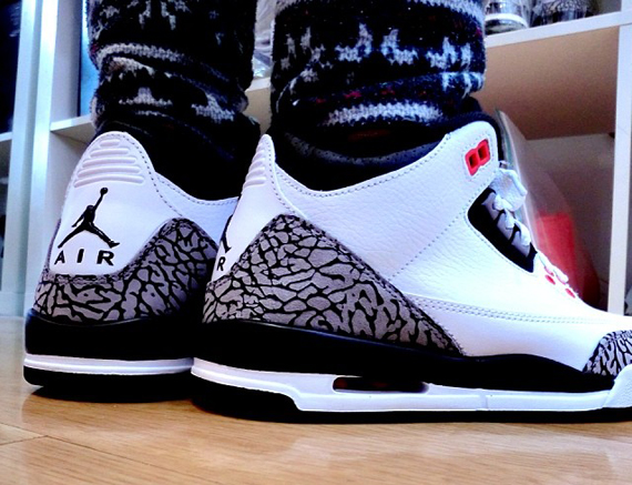 Air Jordan 3 Gs White Cement Grey Infrared 23 Black 1