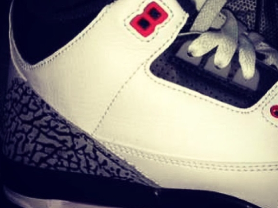 Air Jordan 3 GS – White – Grey – Red – Black