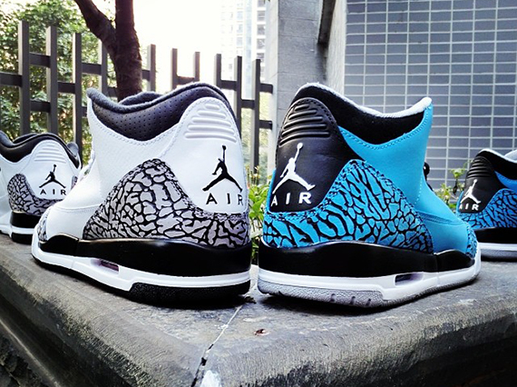 Air Jordan 3 “Infrared 23” vs. “Powder Blue”