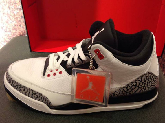 Air Jordan 3 Retro White Black Red Grey 2