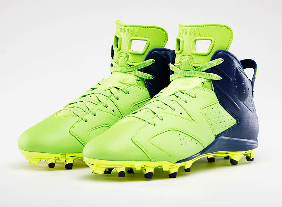 Air Jordan 6 Super Bowl Cleats for Earl Thomas