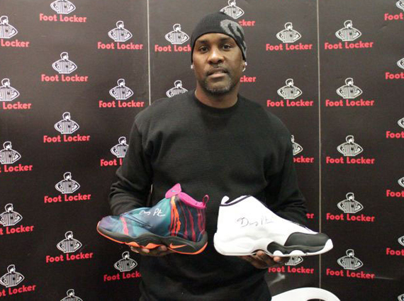 Gary Payton Visits Foot Locker in Europe