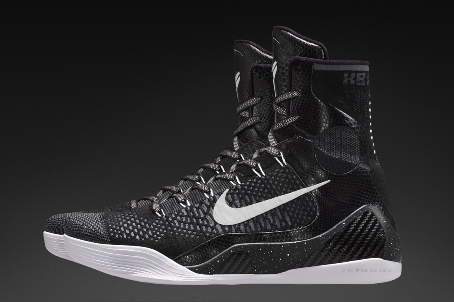 Kobe 9 Elite Nrg White Black Reflective 01