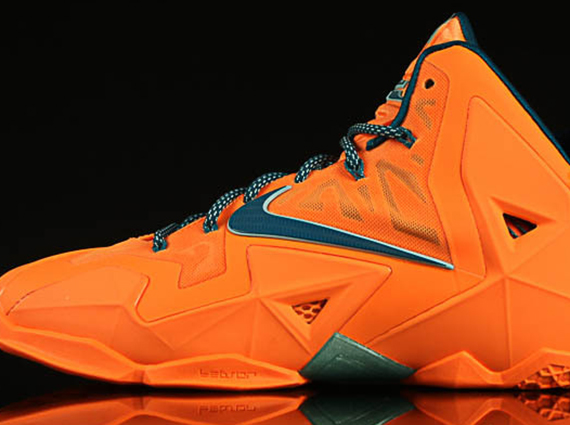 Nike LeBron 11 - Atomic Orange - Green Abyss - Glacier Ice | Release Date