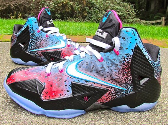 Nike LeBron 11 "Miami Nights Flashback" by JustWin Customs