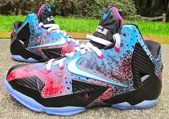 Nike LeBron 11 “Miami Nights Flashback” by JustWin Customs