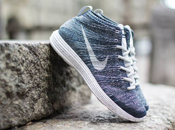 Nike Flyknit Chukka Squadron Blue Grey 1