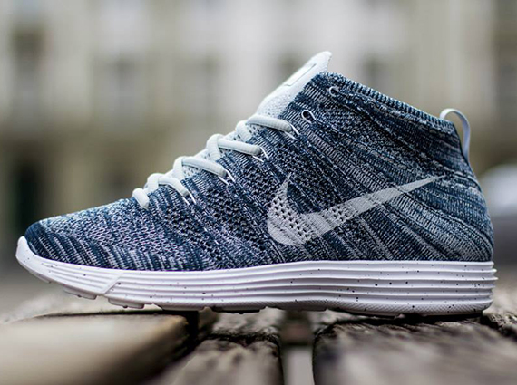 Nike Flyknit Chukka Squadron Blue Grey 2