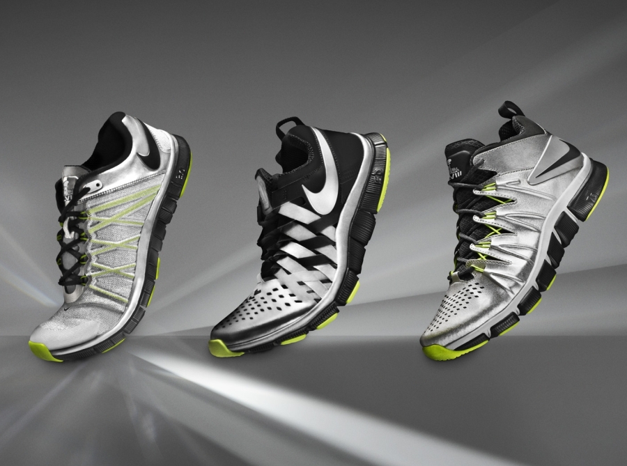 Nike Free Trainer "Silver Speed" Collection for Super Bowl XLVIII