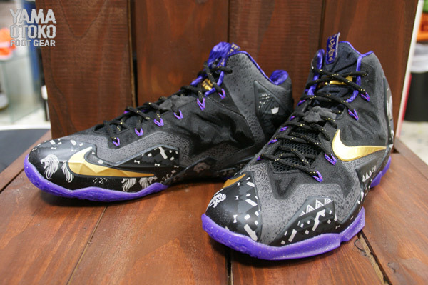 Nike Lebron 11 Bhm Anthracite Metallic Gold Purple Venom 3